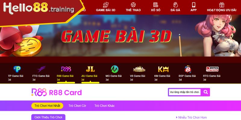 Giao diện đánh bài đỉnh chóp