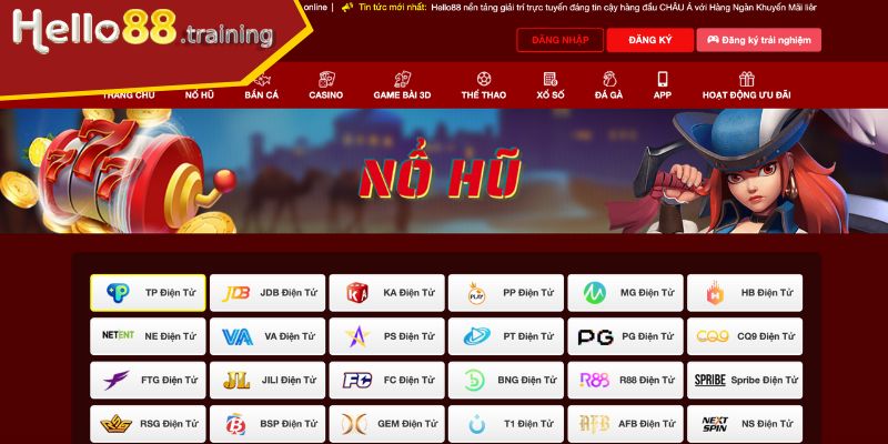 Giới thiệu sảnh Nổ Hũ HELLO88