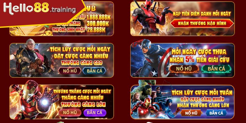 Ưu đãi HELLO88 cập nhật cho thành viên