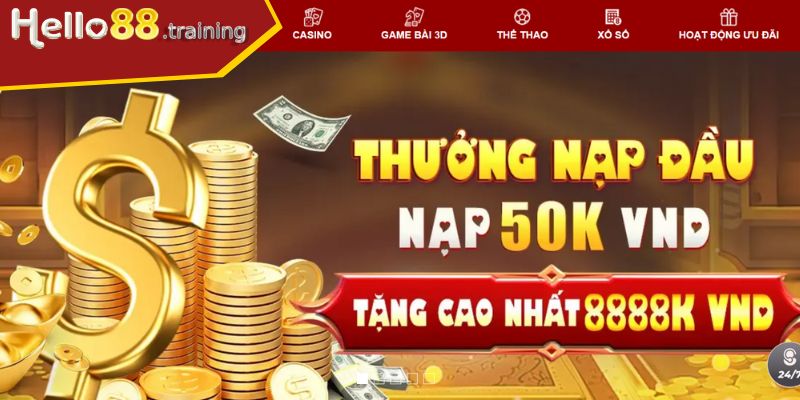 Ưu đãi khi cài đặt ứng dụng của Hello88